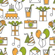 Seamless holiday pattern happy birthday