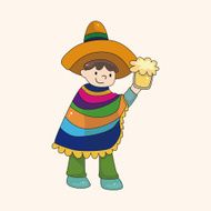 Mexican theme elements N100