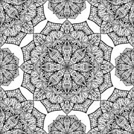 seamless vector background with oriental mandalas