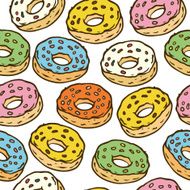 Donuts Seamles Pattern
