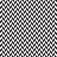 Seamless Black and White Offset Chevron Pattern Texture