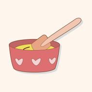 kitchenware baking bowl theme elements vector eps N2