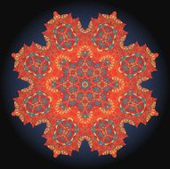 Red ornament background