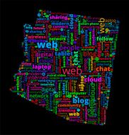 Arizona on Modern Communication and Technology Word Cloud