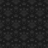 Retro Wallpaper Design Template Black 10 N2