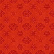 Damask Wallpaper Pattern Background Red N2