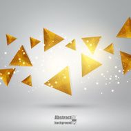 Abstract background with flying triangles N3