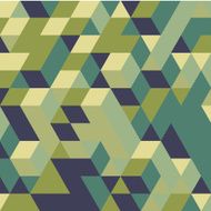 Abstract 3d geometrical background Mosaic Vector illustration N10