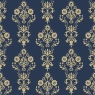 Seamless damask wallpaper N76