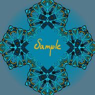Decorative ornamental flyer template