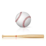 Baseball bat and baseball N2