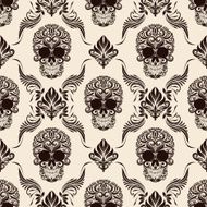 Brown Skull Pattern N4