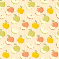 Seamless apples pattern N3