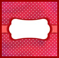 Vintage polka dot frame