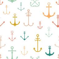 Seamless pattern with anchors