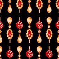 seamless pattern of jewels N2