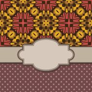 Vintage vector flower frame N19