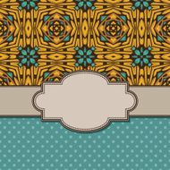Vintage vector flower frame N20