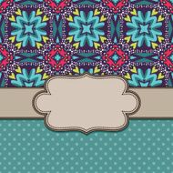 Vintage vector flower frame N21