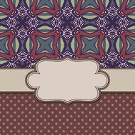 Vintage vector flower frame N22