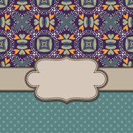 Vintage vector flower frame N23