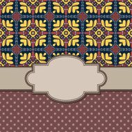 Vintage vector flower frame N27