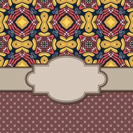 Vintage vector flower frame N29