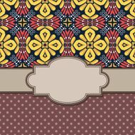Vintage vector flower frame N30