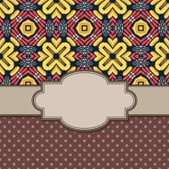 Vintage vector flower frame N31