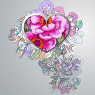 Decorative floral background N10