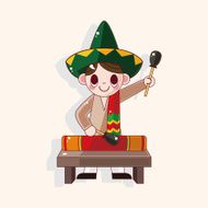 Mexican theme elements N105