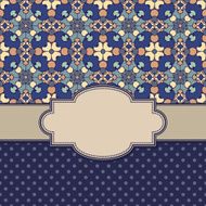 Vintage vector flower frame N36