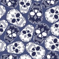 vector pattern with skulls N30
