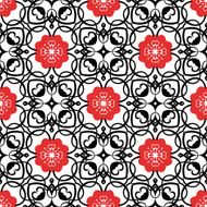 Seamless pattern with vintage flowers N5