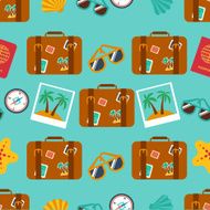 seamless backgrounds of travel summer