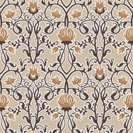 Seamless pattern with vintage flowers N9