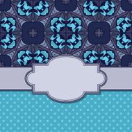 Vintage vector flower frame N40