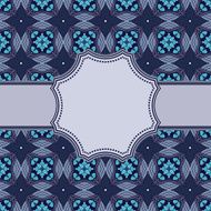 Vintage vector flower frame N41