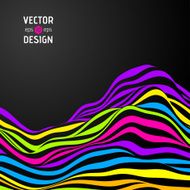 Vector abstract waves background N8