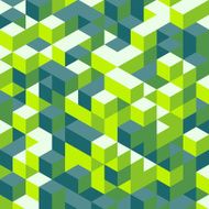 Abstract 3d background Wall of cubes Vector illustration N4