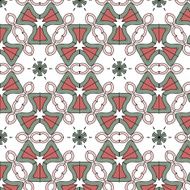 vintage color ethnic ornament pattern flower N5