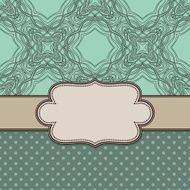 Vintage vector flower frame N45