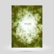 Abstract green brochure vector template