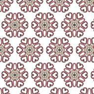 vintage color ethnic ornament pattern flower N6