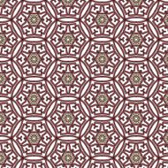 vintage color ethnic ornament pattern flower N7