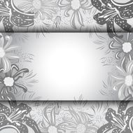abstract floral frame N3