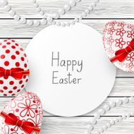 Easter greeting card with color eggs N2