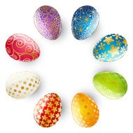 Set of color Easter eggs N11