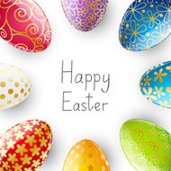 Set of color Easter eggs N12