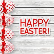 Easter greeting card with color eggs N7